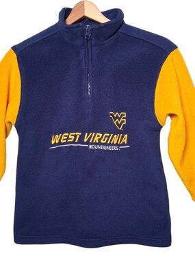 Vintage WVU Mountaineers Starter Fleece Jacket Kids 6/7 West Virginia University